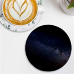 Cosmos Dark Hd Wallpaper Milky Way UV Print Round Tile Coaster Front