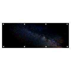 Cosmos Dark Hd Wallpaper Milky Way Banner And Sign 8  X 3  by Ket1n9