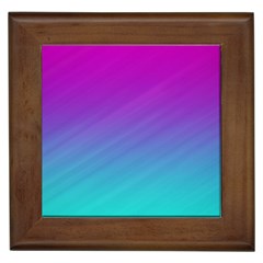 Background Pink Blue Gradient Framed Tile by Ket1n9