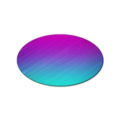 Background Pink Blue Gradient Sticker (Oval)