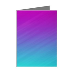 Background Pink Blue Gradient Mini Greeting Card