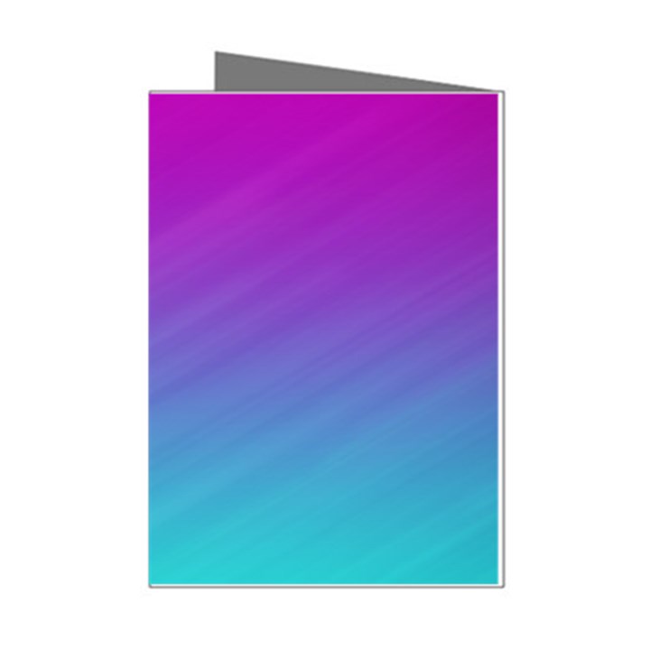 Background Pink Blue Gradient Mini Greeting Cards (Pkg of 8)