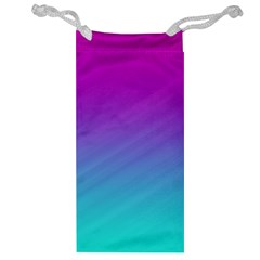 Background Pink Blue Gradient Jewelry Bag by Ket1n9