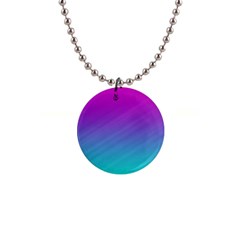 Background Pink Blue Gradient 1  Button Necklace by Ket1n9