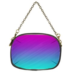 Background Pink Blue Gradient Chain Purse (One Side)