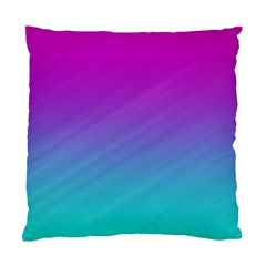 Background Pink Blue Gradient Standard Cushion Case (two Sides) by Ket1n9