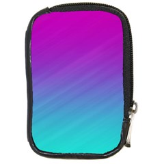 Background Pink Blue Gradient Compact Camera Leather Case