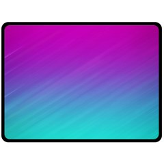 Background Pink Blue Gradient Fleece Blanket (Large)