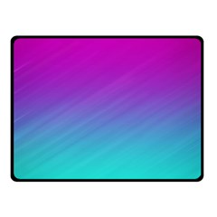 Background Pink Blue Gradient Two Sides Fleece Blanket (Small)