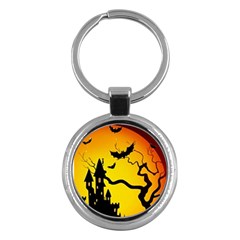 Halloween Night Terrors Key Chain (round) by Ket1n9