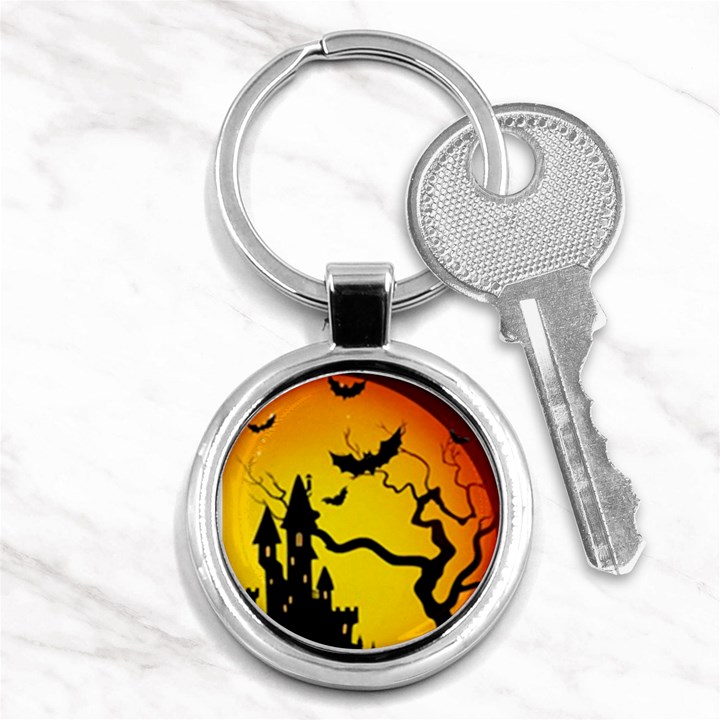 Halloween Night Terrors Key Chain (Round)