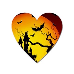 Halloween Night Terrors Heart Magnet by Ket1n9