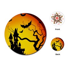 Halloween Night Terrors Playing Cards Single Design (round) by Ket1n9