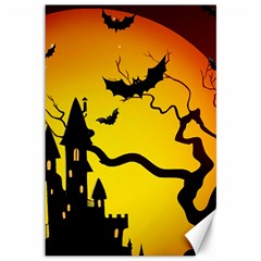 Halloween Night Terrors Canvas 12  X 18  by Ket1n9