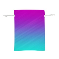 Background Pink Blue Gradient Lightweight Drawstring Pouch (L)