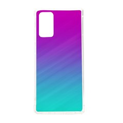 Background Pink Blue Gradient Samsung Galaxy Note 20 TPU UV Case