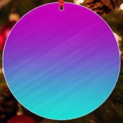 Background Pink Blue Gradient UV Print Acrylic Ornament Round