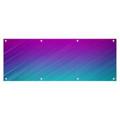 Background Pink Blue Gradient Banner and Sign 8  x 3 