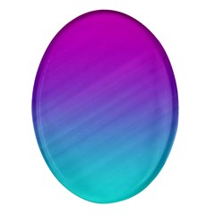 Background Pink Blue Gradient Oval Glass Fridge Magnet (4 pack)