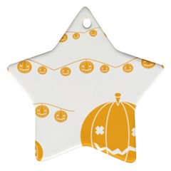 Pumpkin Halloween Deco Garland Ornament (star) by Ket1n9