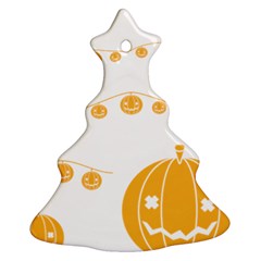 Pumpkin Halloween Deco Garland Christmas Tree Ornament (two Sides)