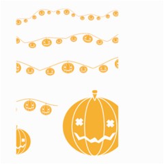 Pumpkin Halloween Deco Garland Small Garden Flag (two Sides) by Ket1n9