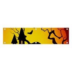 Halloween Night Terrors Banner And Sign 4  X 1  by Ket1n9