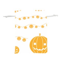 Pumpkin Halloween Deco Garland Lightweight Drawstring Pouch (l) by Ket1n9