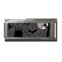 Halloween Background Halloween Scene Superlink Italian Charm (9mm) by Ket1n9