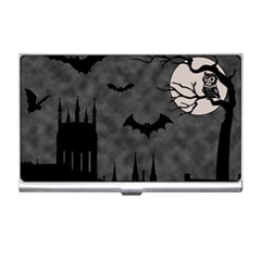 Halloween Background Halloween Scene Business Card Holder by Ket1n9