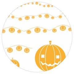 Pumpkin Halloween Deco Garland Round Trivet