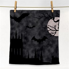 Halloween Background Halloween Scene Face Towel by Ket1n9