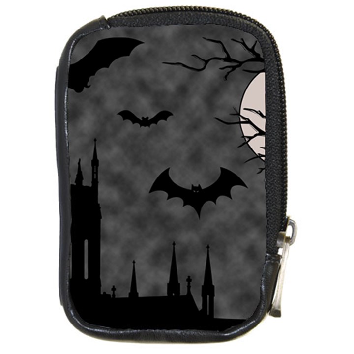 Halloween Background Halloween Scene Compact Camera Leather Case