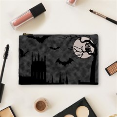 Halloween Background Halloween Scene Cosmetic Bag (medium) by Ket1n9