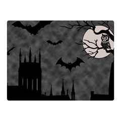 Halloween Background Halloween Scene Two Sides Premium Plush Fleece Blanket (mini) by Ket1n9