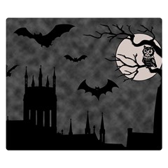 Halloween Background Halloween Scene Two Sides Premium Plush Fleece Blanket (small) by Ket1n9