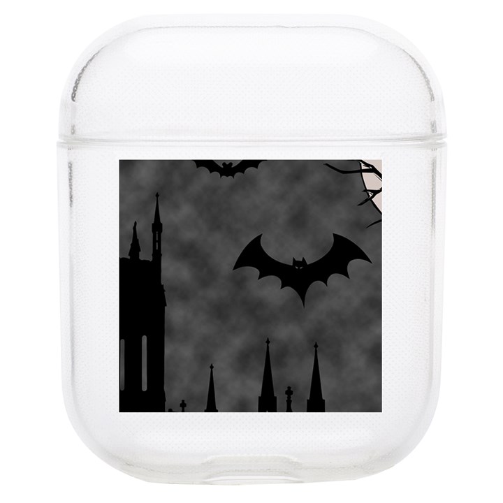 Halloween Background Halloween Scene Soft TPU AirPods 1/2 Case