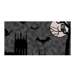 Halloween Background Halloween Scene Satin Wrap 35  X 70  by Ket1n9