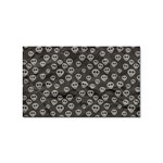 Skull Halloween Background Texture Sticker Rectangular (100 pack) Front