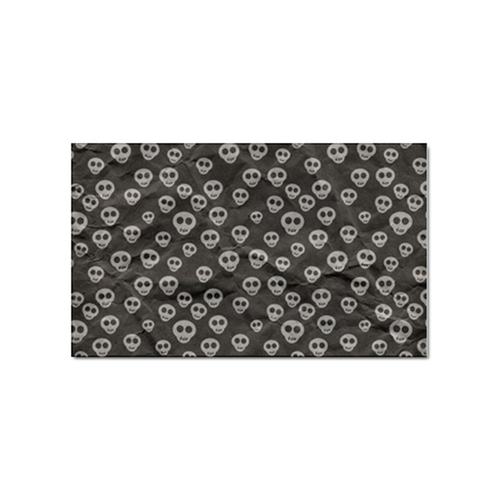 Skull Halloween Background Texture Sticker Rectangular (100 pack)