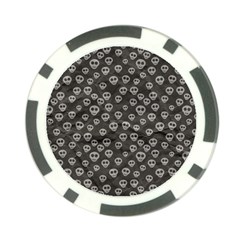 Skull Halloween Background Texture Poker Chip Card Guard by Ket1n9