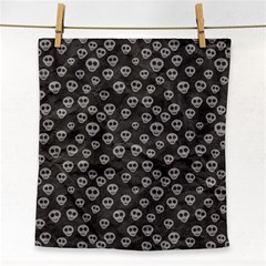 Skull Halloween Background Texture Face Towel by Ket1n9