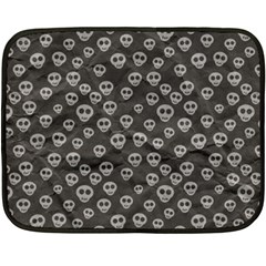 Skull Halloween Background Texture Fleece Blanket (mini) by Ket1n9