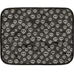 Skull Halloween Background Texture Fleece Blanket (Mini) 35 x27  Blanket