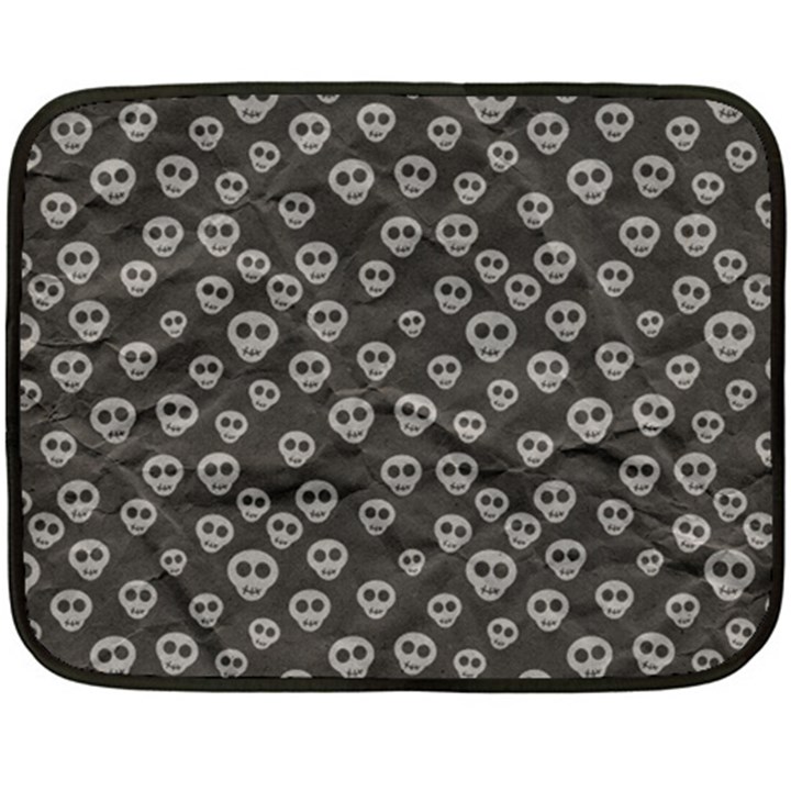 Skull Halloween Background Texture Fleece Blanket (Mini)