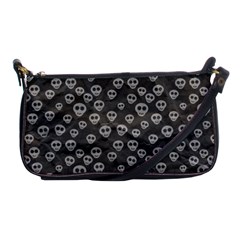 Skull Halloween Background Texture Shoulder Clutch Bag by Ket1n9