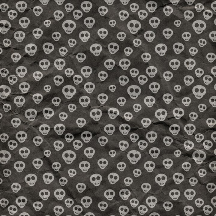 Skull Halloween Background Texture Play Mat (Square)