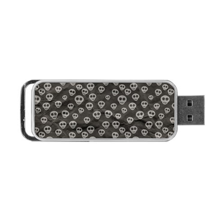 Skull Halloween Background Texture Portable USB Flash (Two Sides)