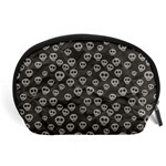 Skull Halloween Background Texture Accessory Pouch (Large) Front