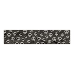 Skull Halloween Background Texture Velvet Scrunchie by Ket1n9